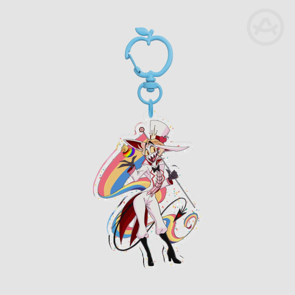 PAN-King Glitter Keychain
