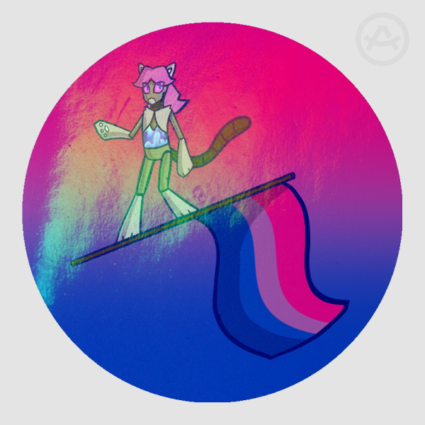 Tawny Bi Pride Sticker