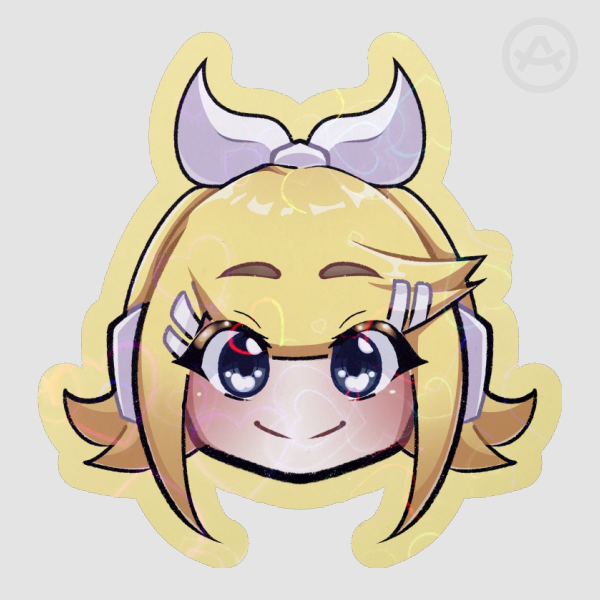 VOCALOID | Rin [DIE CUT HOLO HEART STICKER]