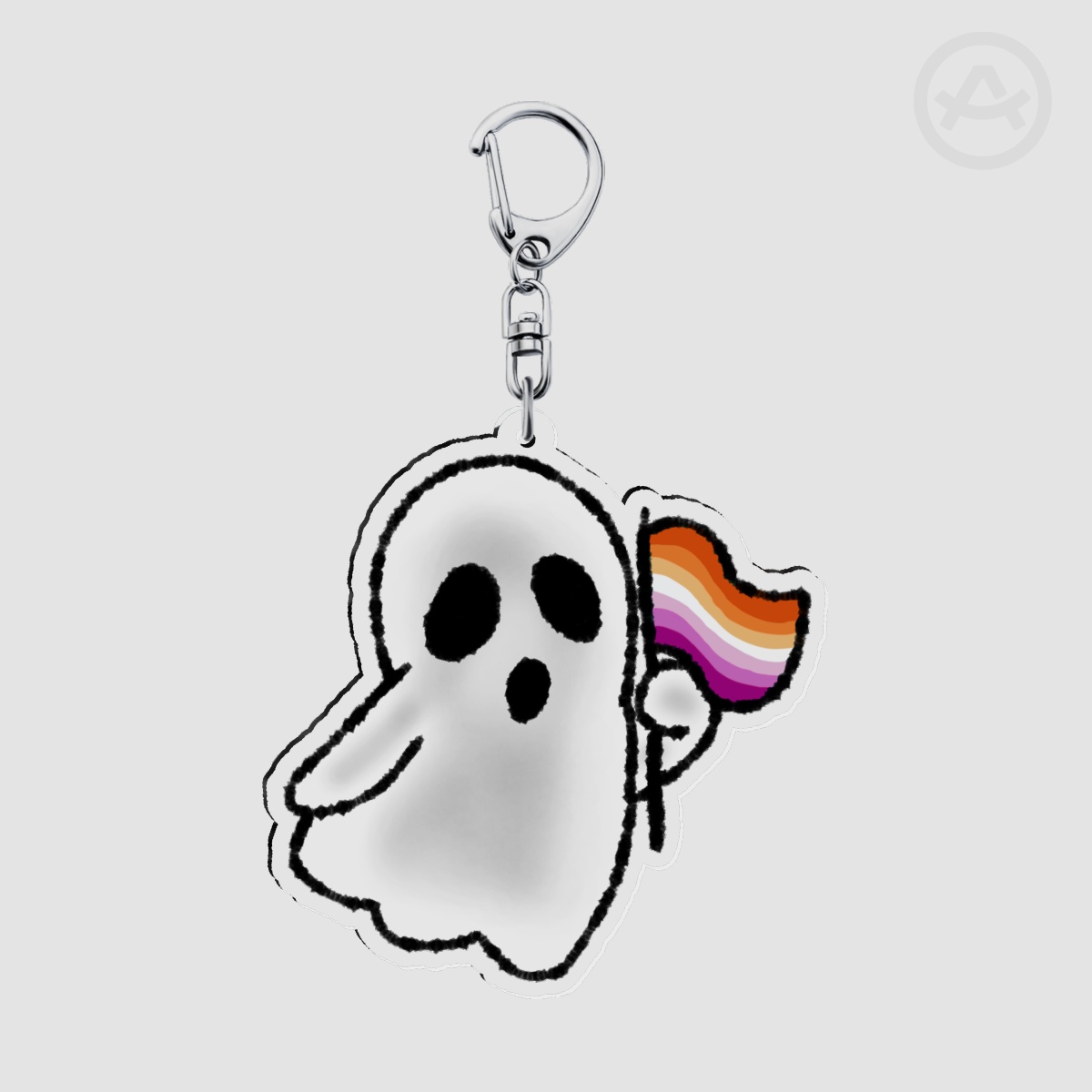 Gay Ghosties [WLW/Lesbian] Acrylic Keychain