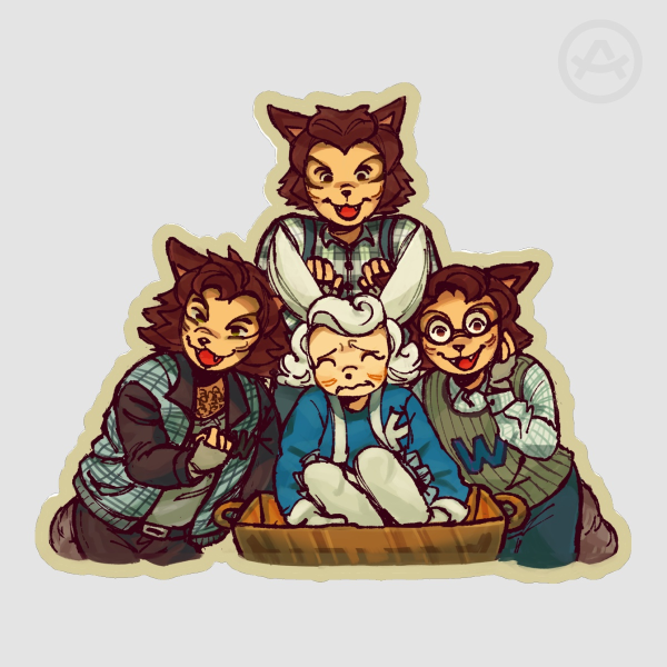 We eten konijn! - Sticker