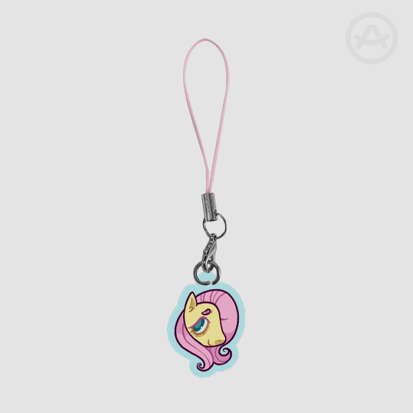 Fluttershy Acrylic Phone Charm