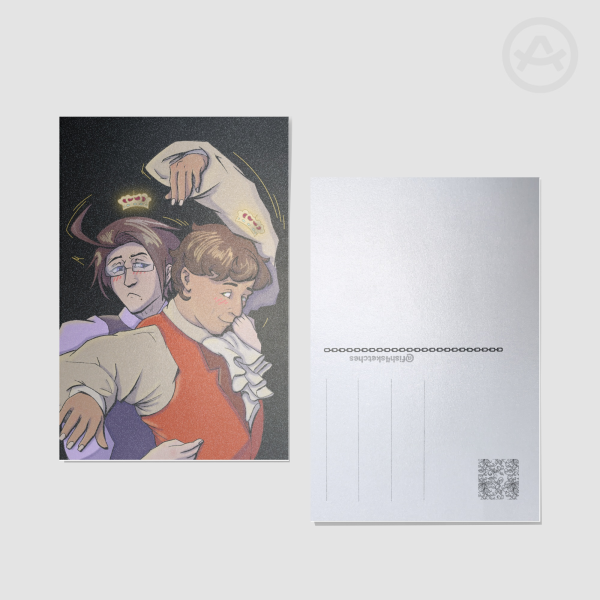 Hetalia, Spain and Austria Postcard