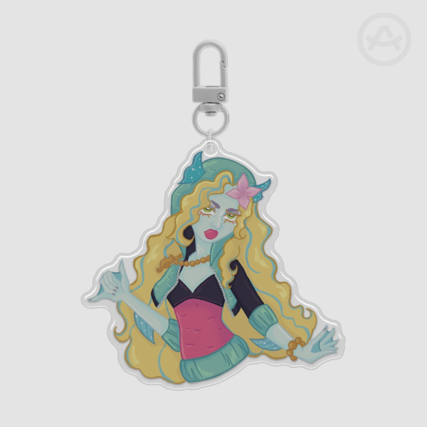Lagoona 8cm Epoxy Acrylic Keychain
