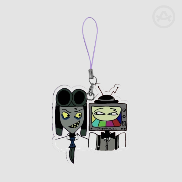 Gunshow (Mr Puzzles x Mr WPNZ) Acrylic Keychain - SMG4