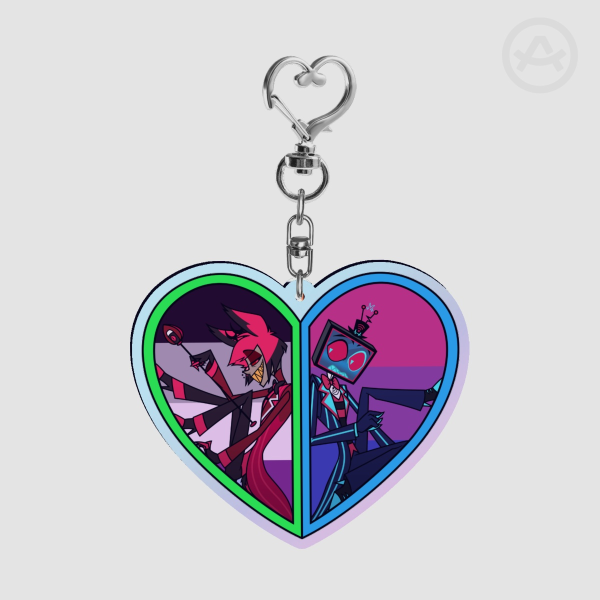 Radiostatic Pride - Rainbow Acrylic Keychain