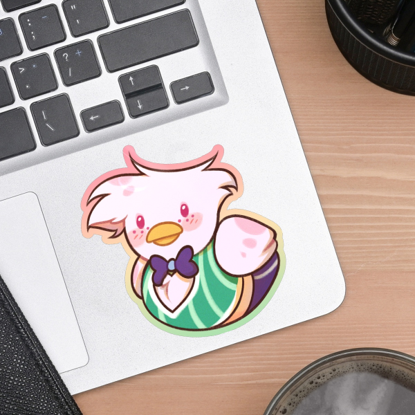 Gay Angel Dust Duck Sticker
