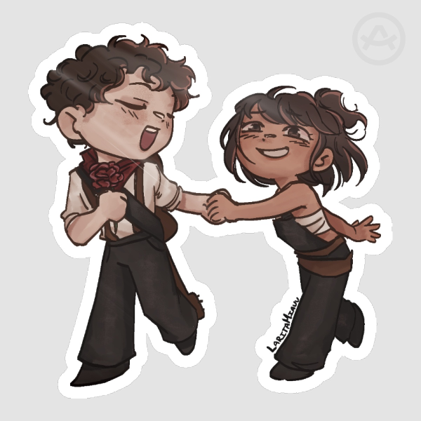 Orpheus and Eurydice Sticker