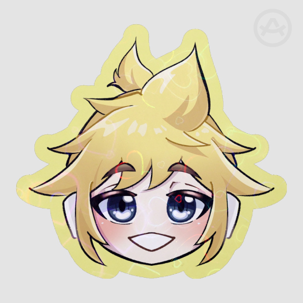 VOCALOID | Len [DIE CUT HOLO HEART STICKER]