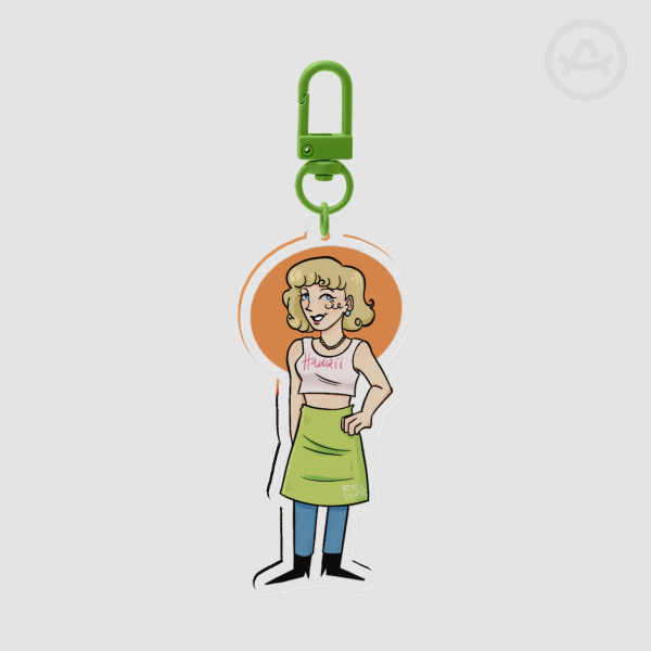 Cordelia Falsettos Clear Acrylic Keychain