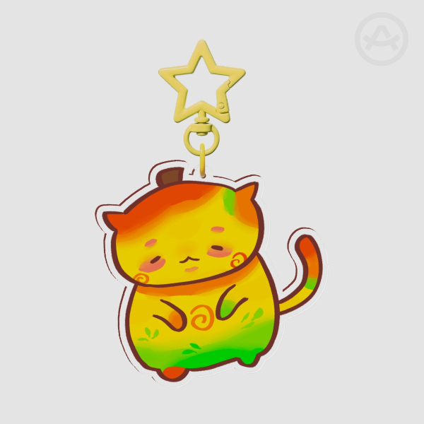 Mango Cat Keychain