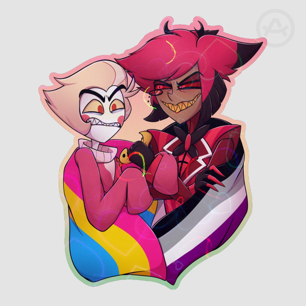 Radioapple Holographic Heart Pride Die Cut Sticker