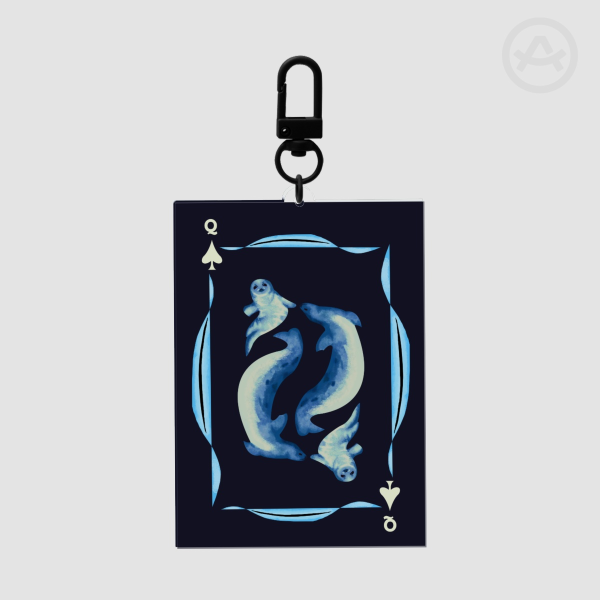 Queen of Spades Seal Acrylic Keychain