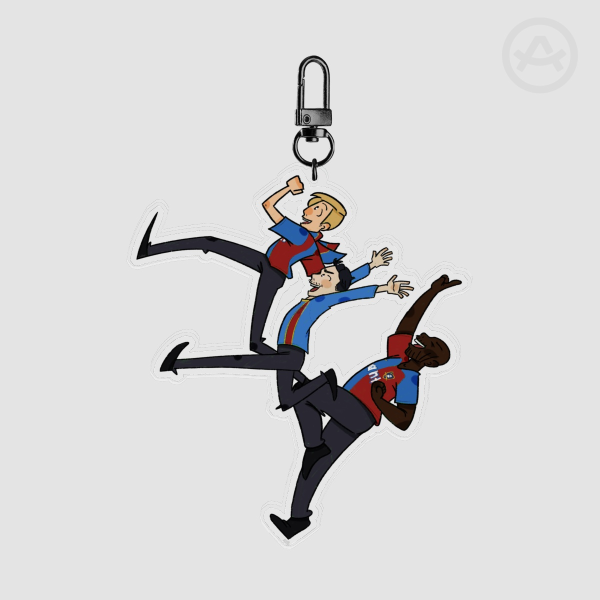 Baz Jeremy & Paul Clear Acrylic Keychain