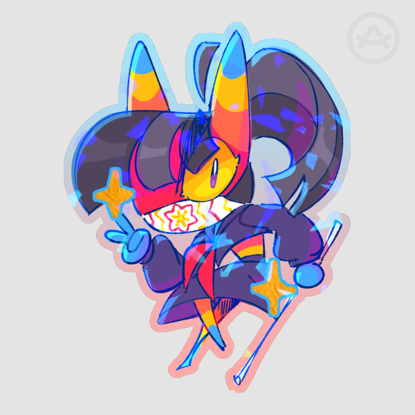 Piñata-Chan [OC] - Colored Edge Die Cut Stickers
