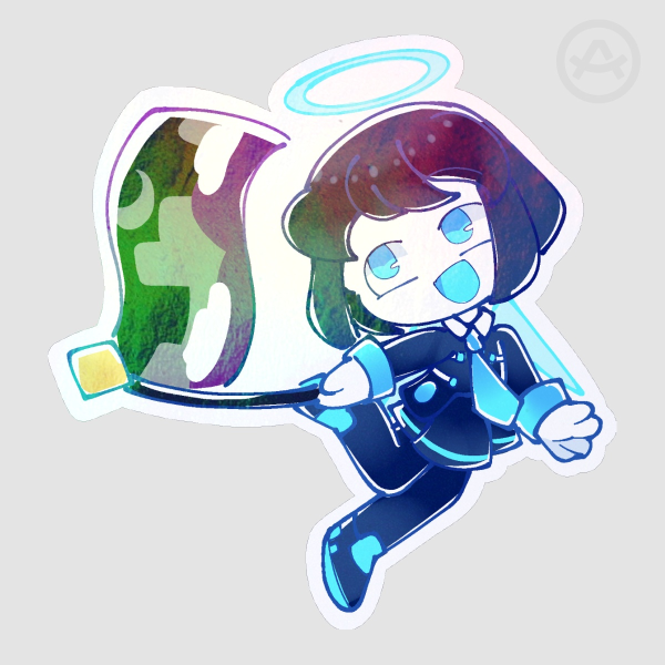 Gala Ace Pride Rainbow Holo Sticker