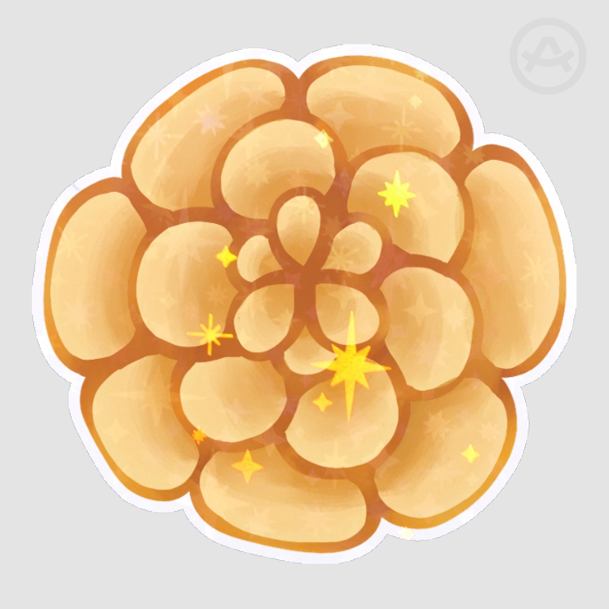 Yellow Flower Sticker - Holo Star