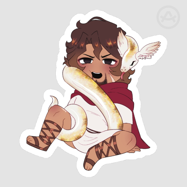 HERMODY SNAKE HUG - Die Cut Stickers