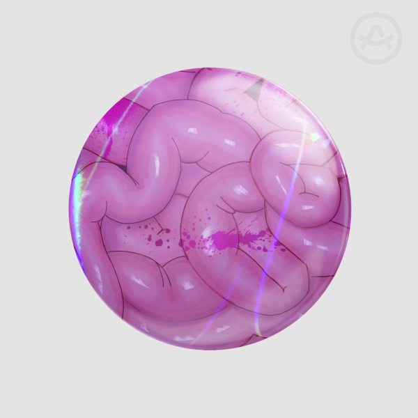 Zombie Intestines Badge (58MM)