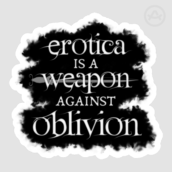 EWO - sticker (white on black)