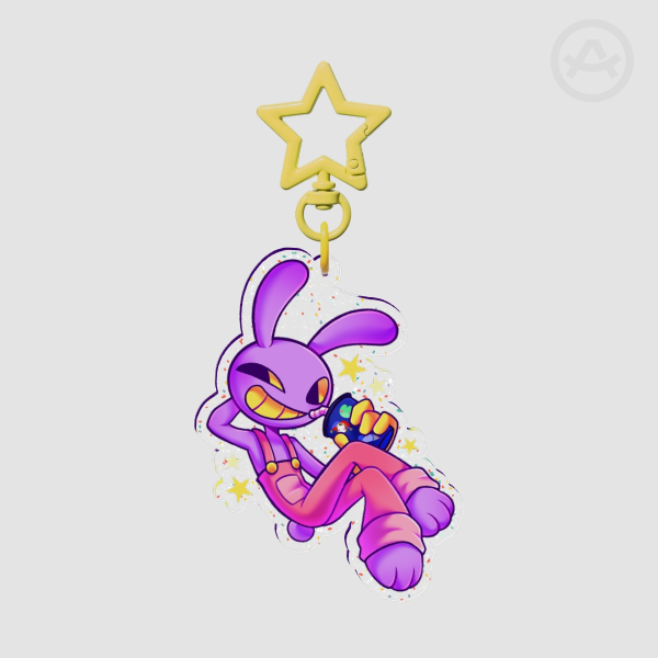 Jax Glitter Acrylic Keychains