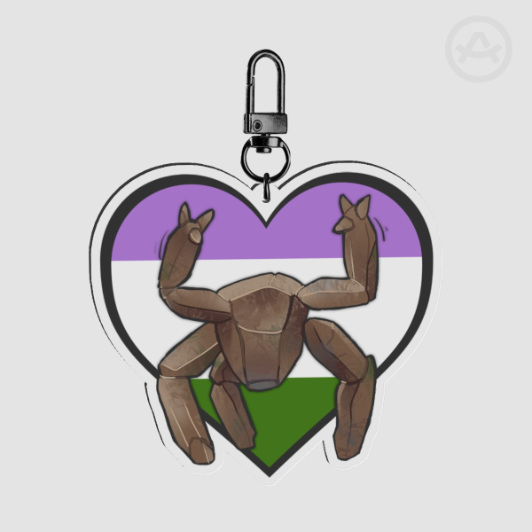 Rocky pride keychain