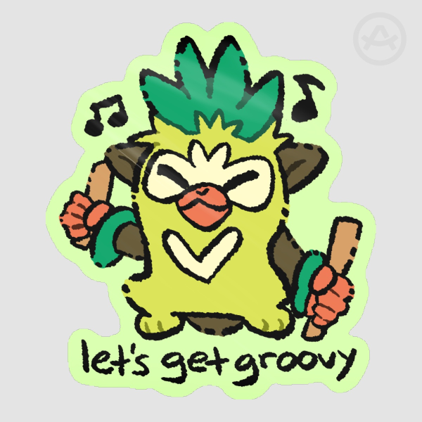 let's get groovy Sticker