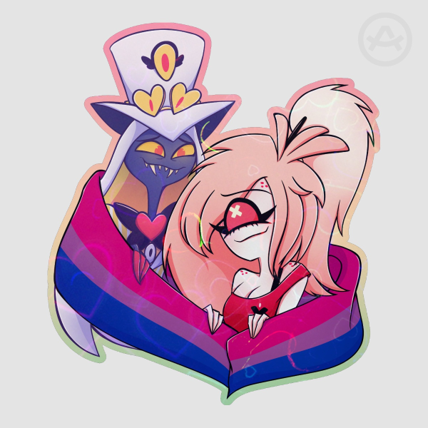 Cherrisnake Holographic Heart Pride Die Cut Sticker