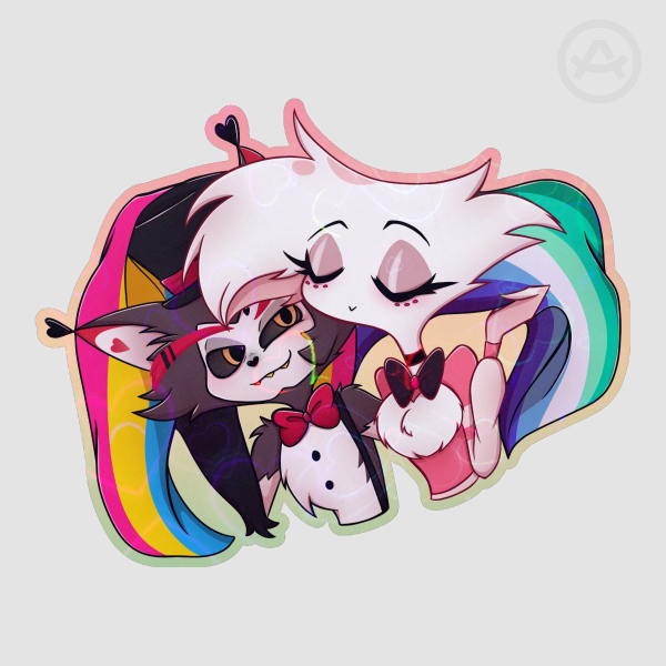 Huskerdust Holographic Heart Pride Die Cut Sticker