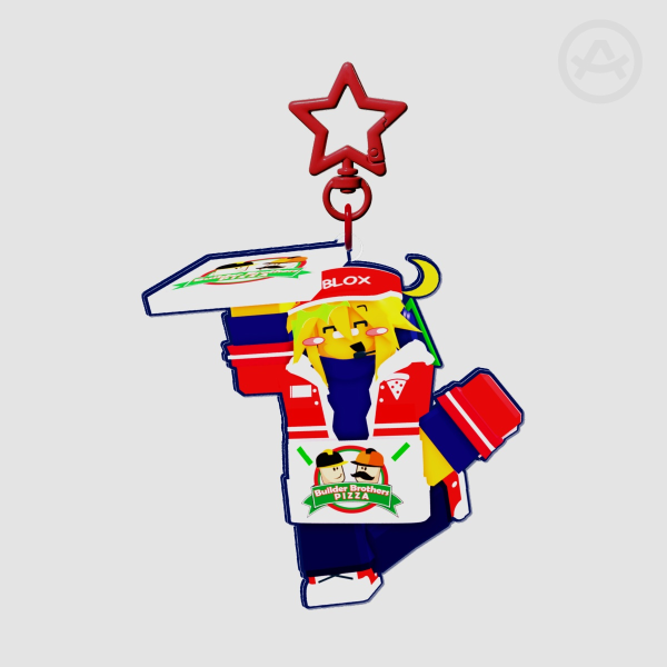 Elliot Keychain - Work at Pizza Place