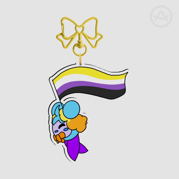 Seam Dee Nonbinary Acrylic Keychain