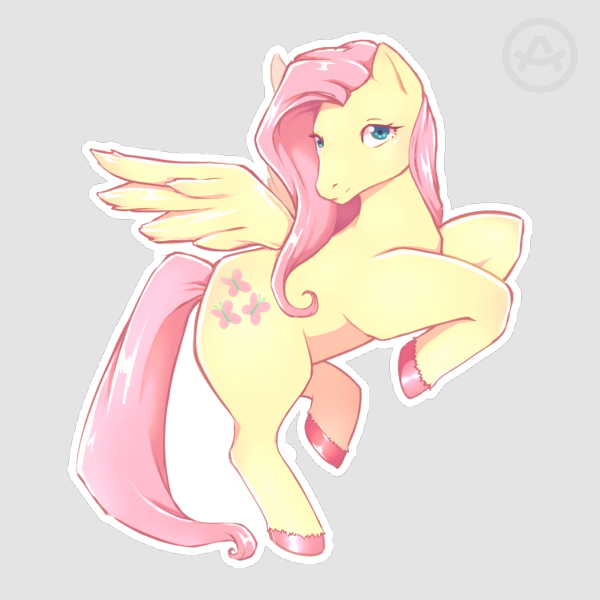 Fluttershy Matte Sticker