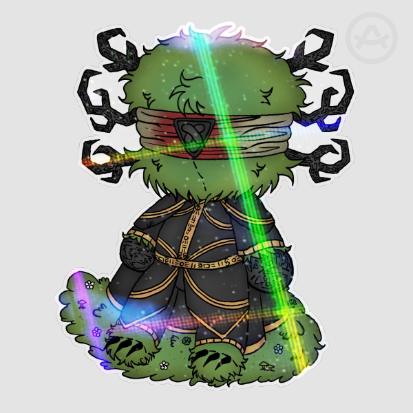 Button doll leshy sticker