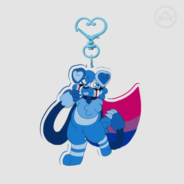 Blueberry-Acrylic Keychain