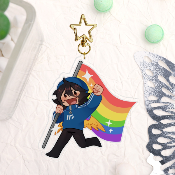 Quackity LGBT KeyChain