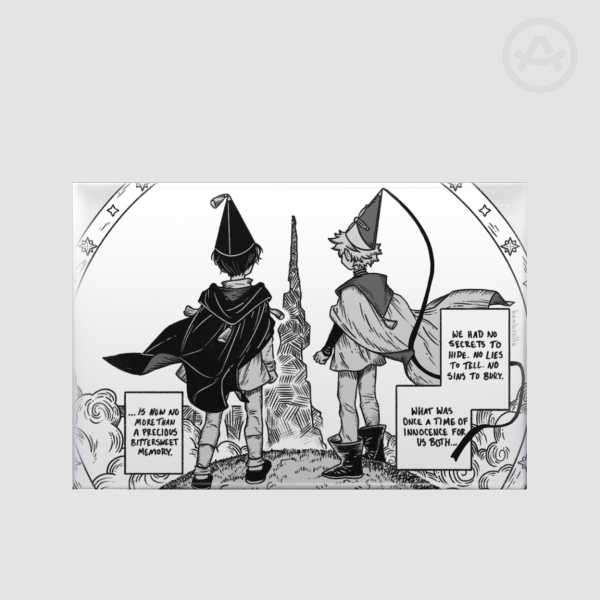 [Witch Hat Atelier] Qifrey & Olruggio Right Angle Rectangular Badge