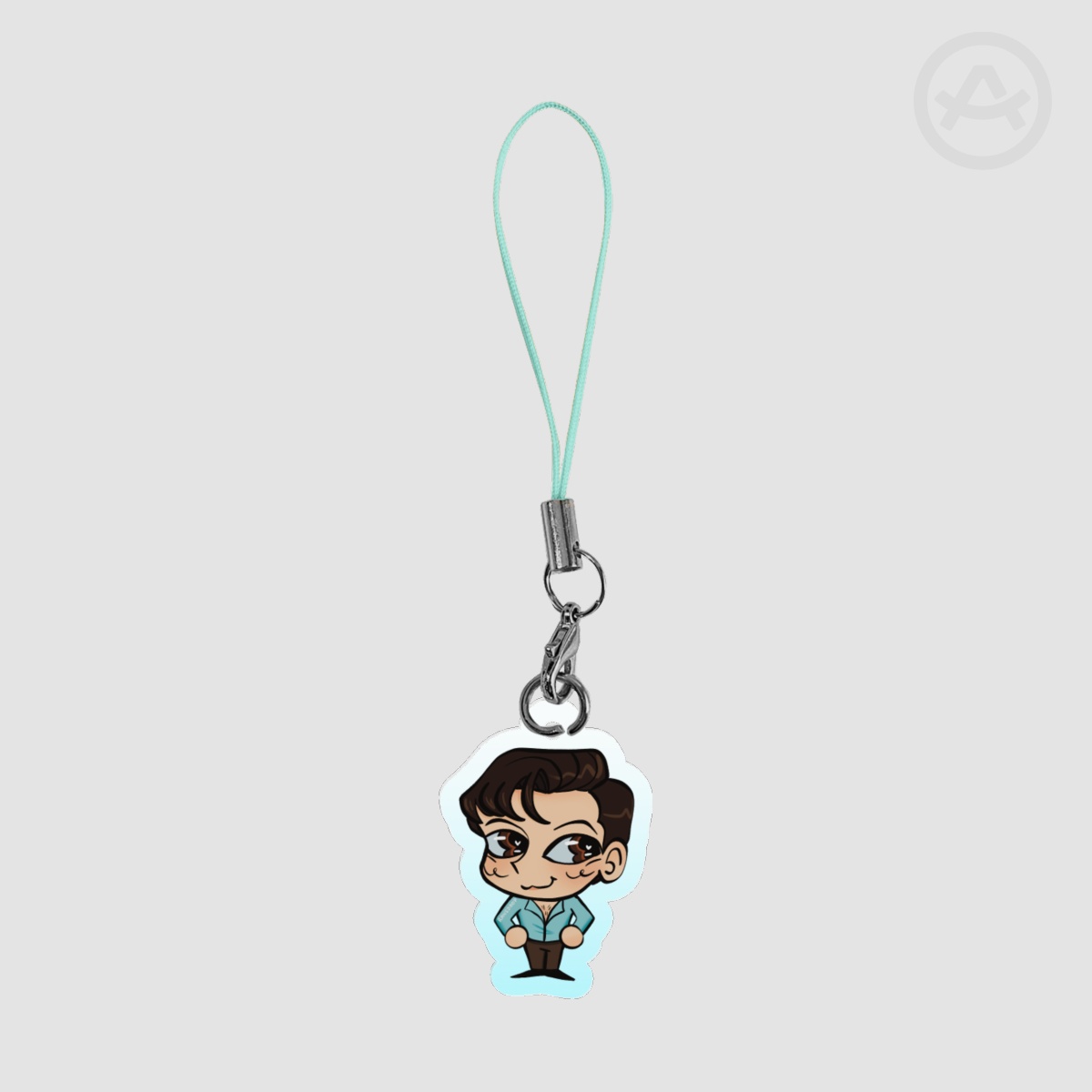 Whizzer Falsettos Clear Acrylic Phone Charm