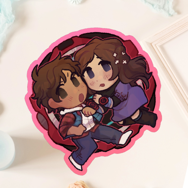 Junpei and Akane Sticker