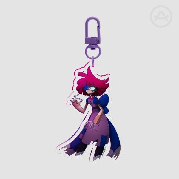 Ragatha 🩷💜💙 BISEXUAL Circus of Hell PRIDE 🏳️‍🌈🎪🔥| Acrylic Keychain | Hazbin Hotel x The Amazing Digital Circus Au Fanmade