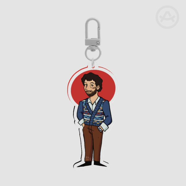 Mendel Falsettos Clear Acrylic Keychain