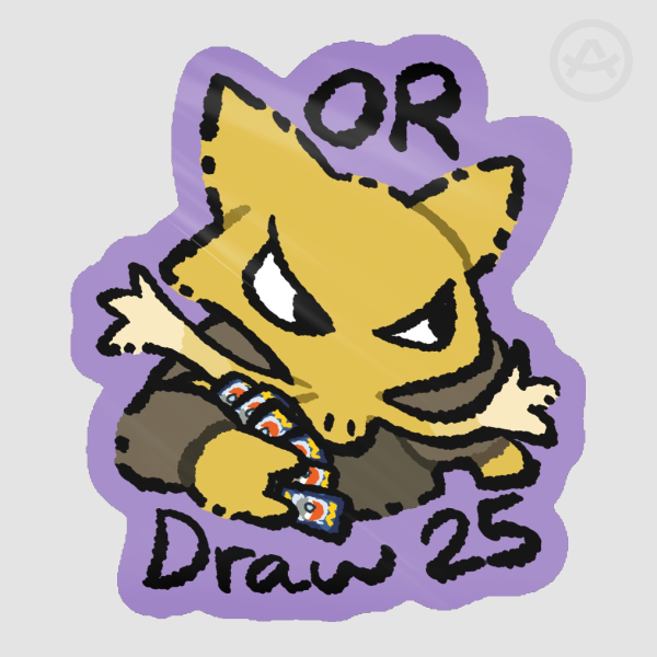 OR Draw 25 Sticker