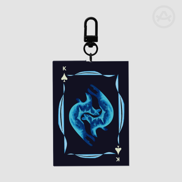 King of Spades Seal Acrylic Keychain