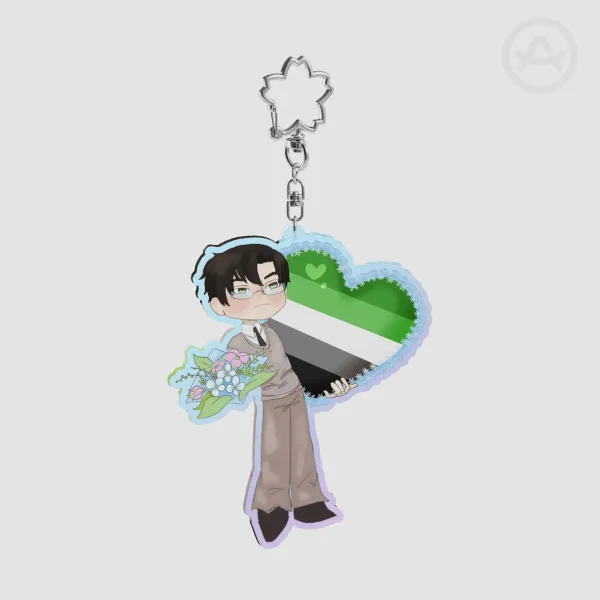 Zayne LADS Pride Keychain - Aromantic