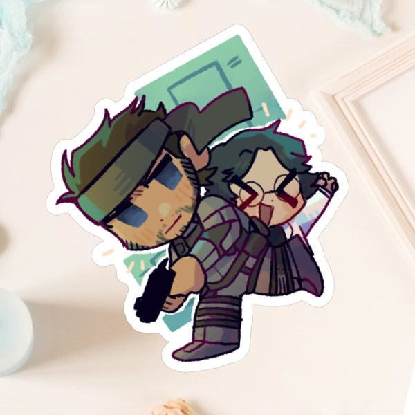 Snake and Otacon Sticker