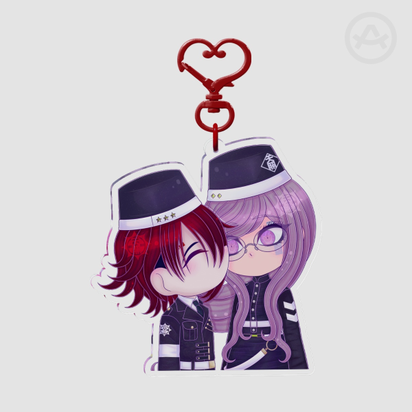 Master Detective Archives: Rain Code Yomi Hellsmile & Martina Electro Clear Acrylic Keychains