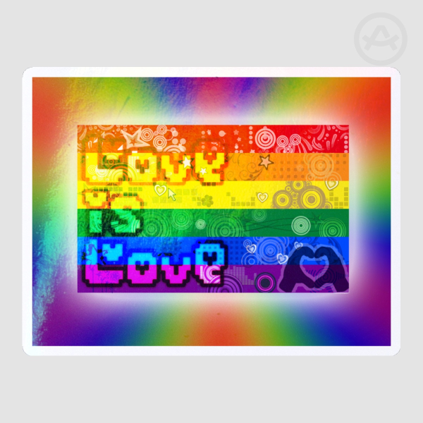 Pride Frutiger Metro Flag Sticker