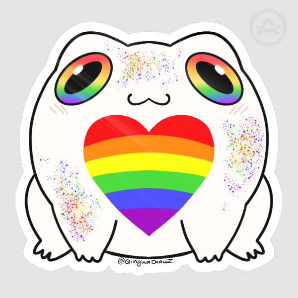 Pride Frog Sticker