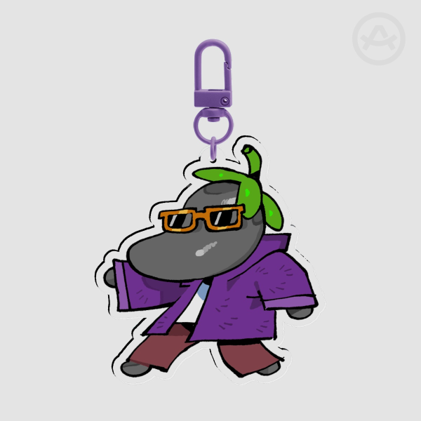 Grayfruit Keychain