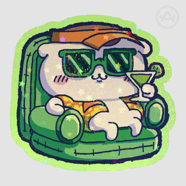 Summertime Kurimanju Die Cut Stickers
