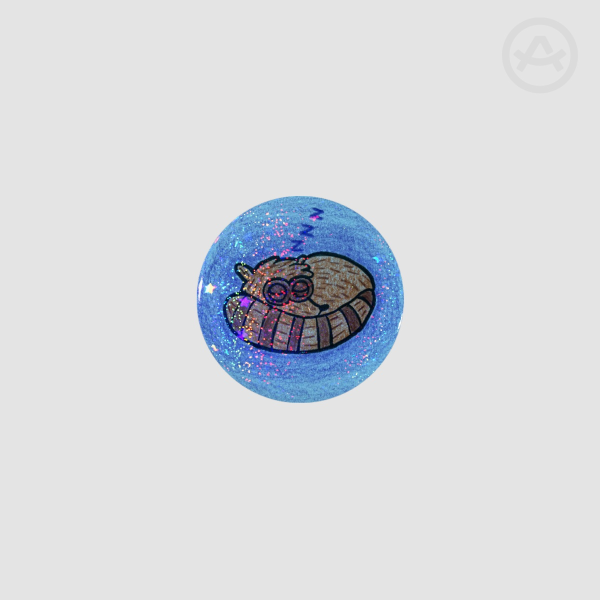 Sleeping Rigby Badge